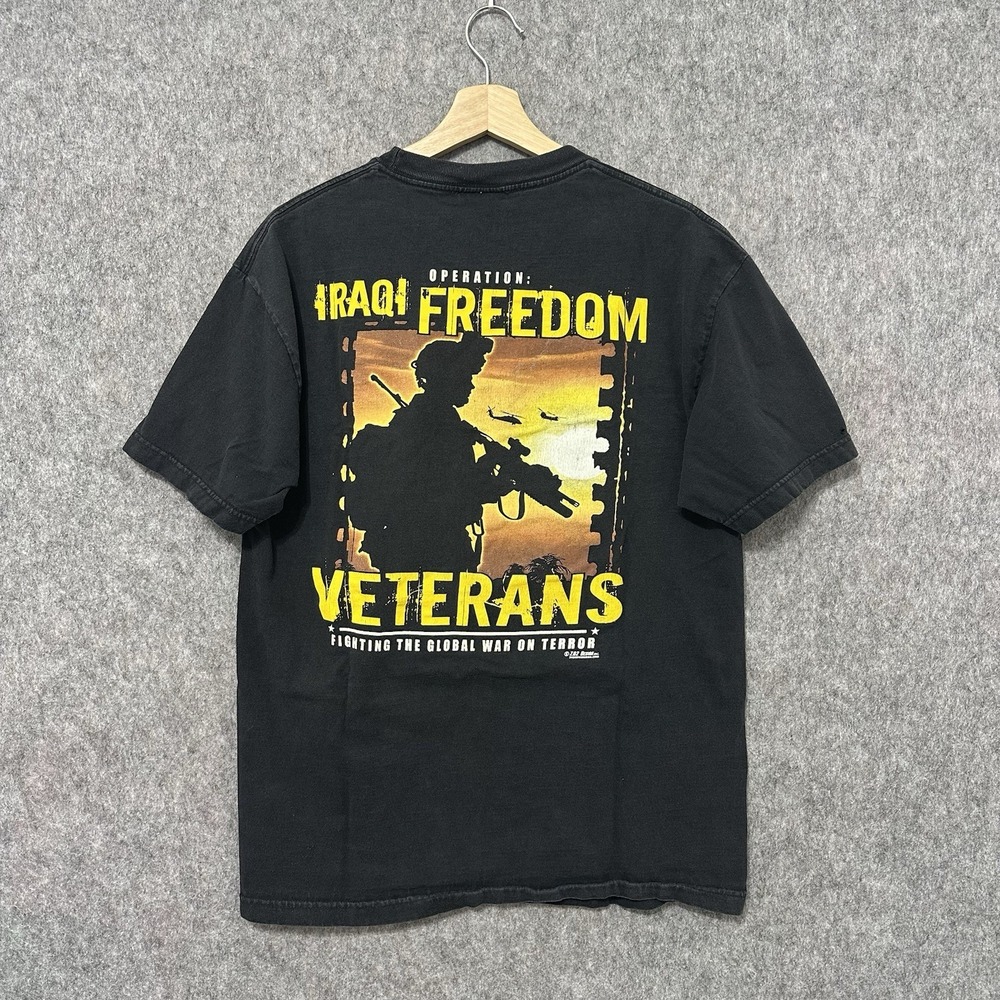 7.62 Design Operation Iraqi Freedom Veterans T-Shirt Black Men's Large‎
